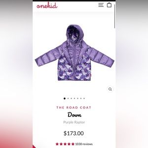 Onekid car seat safe winter coat